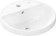 HANSGROHE Einbauwaschtisch Xuniva S 450x450mm weiß mit Hahnloch und Überlauf