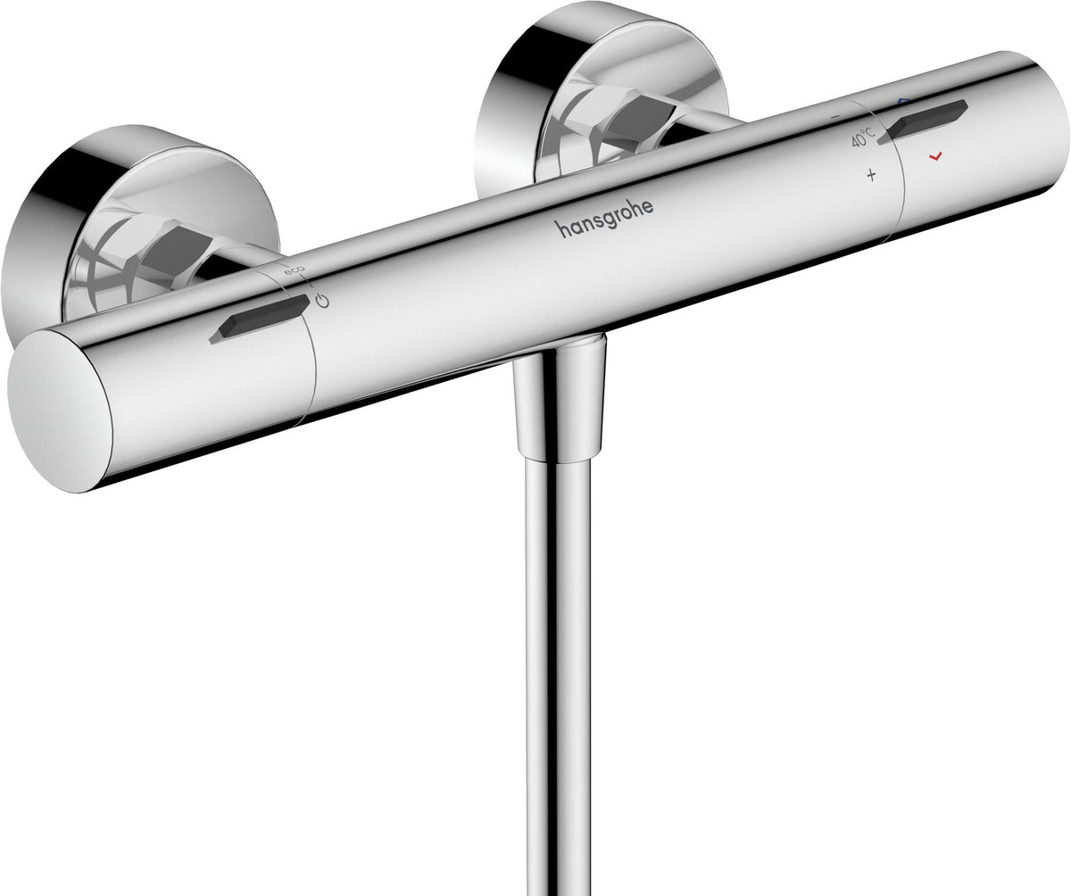 HANSGROHE Ecostat Fine Brausethermostat Aufputz Chrom – Temperatur- und Volumensteuerung