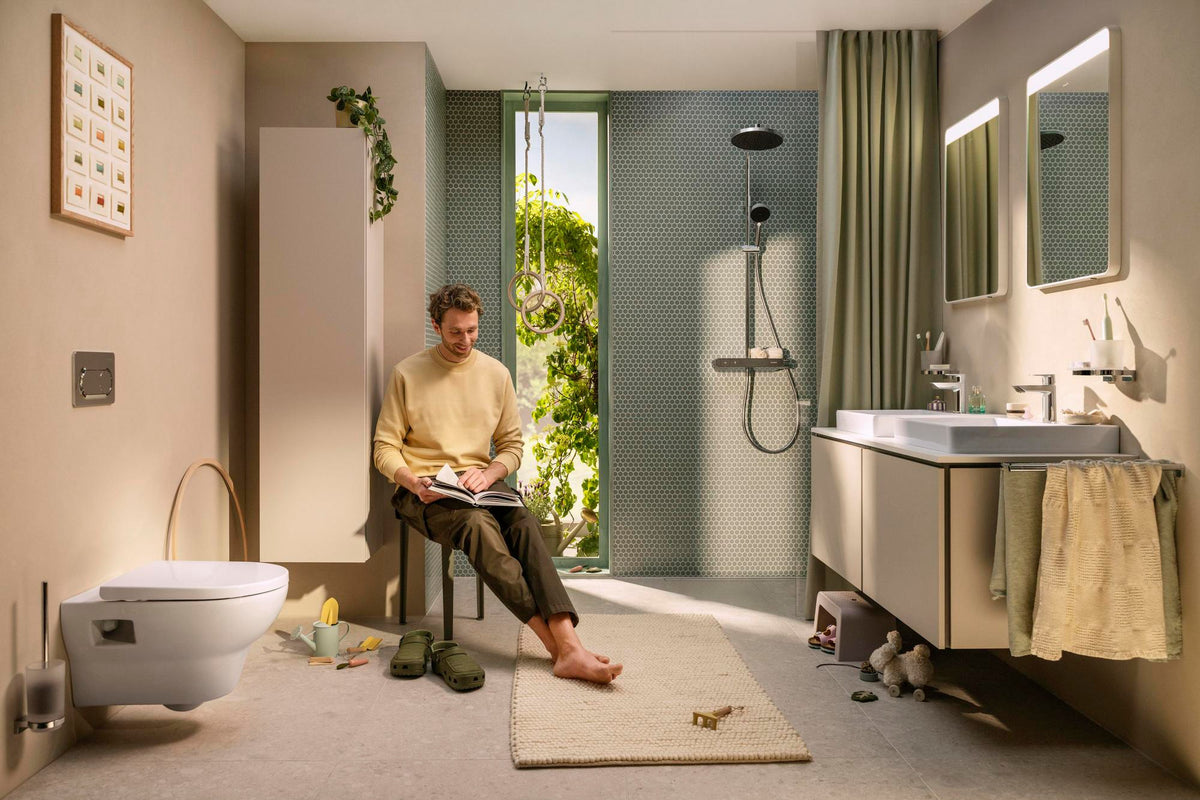 HANSGROHE Hochschrank Xilesa E 400x350mm, Türanschlag links, SoftClose, MDF MoistureProof
