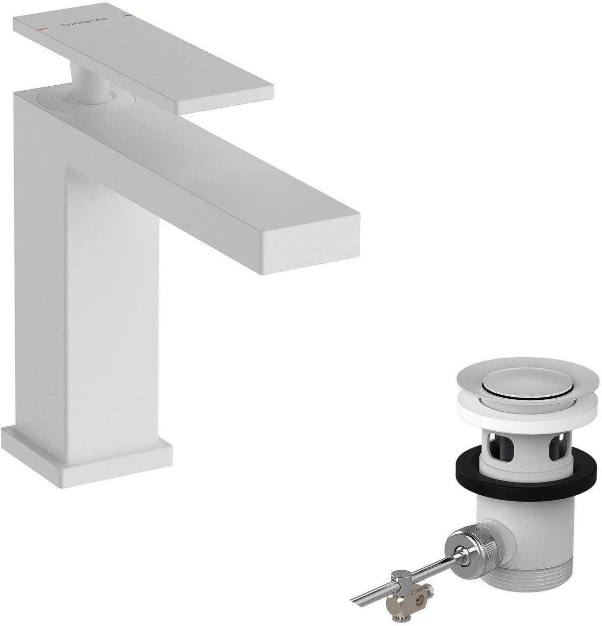 Hansgrohe Tecturis E 110 Einhebel-Waschtischmischer EcoSmart+ mit Ablaufgarnitur, Chrom