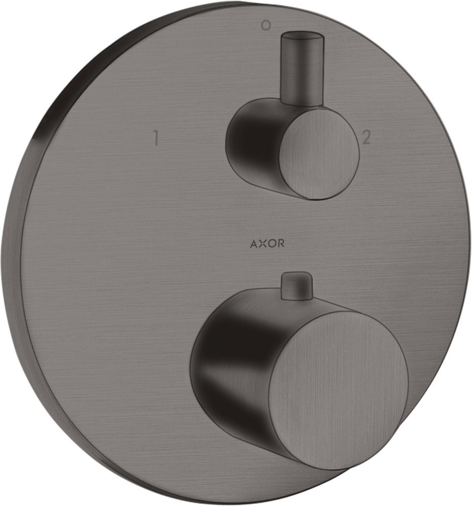 AXOR UNO² Thermostatbatterie mit Ab-/Umstellventil, chrom – 2 Verbraucher, Temperaturbegrenzer