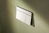 Hansgrohe iFrame Element E Betätigungsplatte mit 2-Mengen-Spülung, Metall, gebürstet