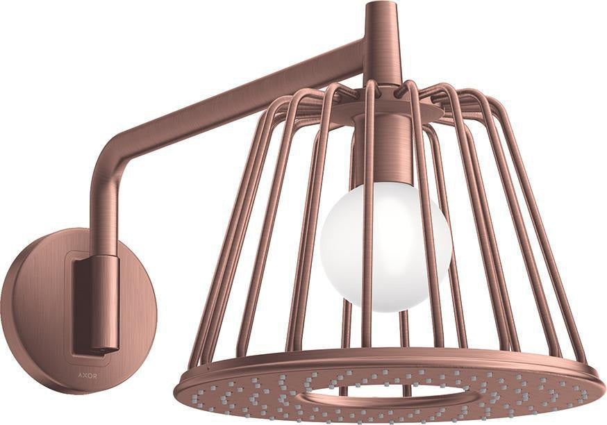 AXOR LampShower Nendo Kopfbrause 275 mm Chrom mit LED-Beleuchtung und Brausearm