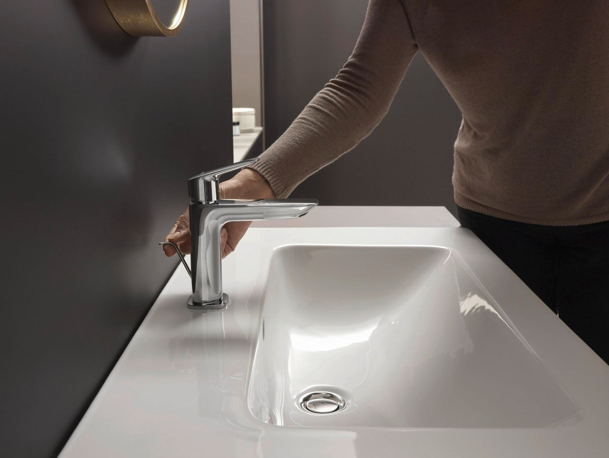 HANSGROHE HG Einhebel-Waschtischmischer 110 LOGIS mit Zugstangen-Ablaufgarnitur, chrom