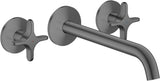 AXOR One 3-Loch Waschtischarmatur Unterputz 220 mm mit Kreuzgriffen Chrom