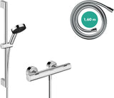 AXOR Pulsify Select S 3 Jet Brausesystem mit Ecostat Fine Thermostat – Chrom