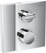 AXOR Edge Thermostat Unterputz Fertigset Chrom mit Absperrventil – 1 Verbraucher, thermostatisch