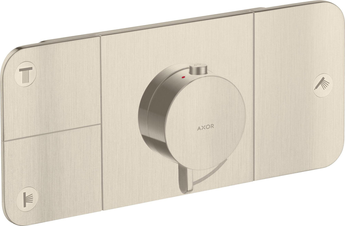 AXOR One Thermostatmodul für 3 Verbraucher – Chrom, Select-Tasten, Eco-Funktion