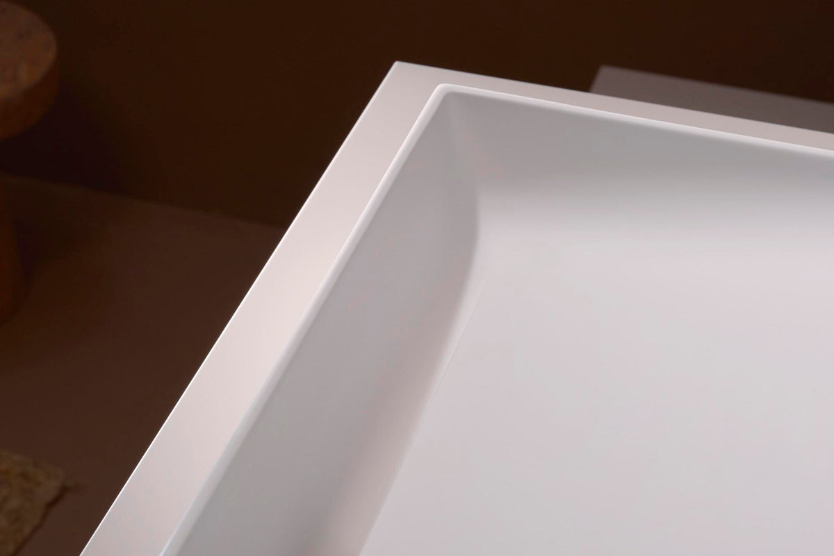 HANSGROHE Avalegra Waschtisch 78 cm mit AquaUnit Armatur – Matt Schwarz, SolidSurface