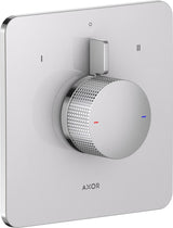 AXOR Citterio C Brausemischer UP für 2 Verbraucher, Chrom, quadratisch, thermostatisch
