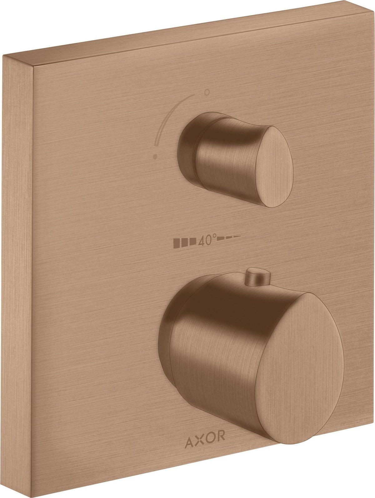 AXOR Starck Organic UP Thermostat mit Absperrventil – Chrom, 1 Verbraucher, quadratisch