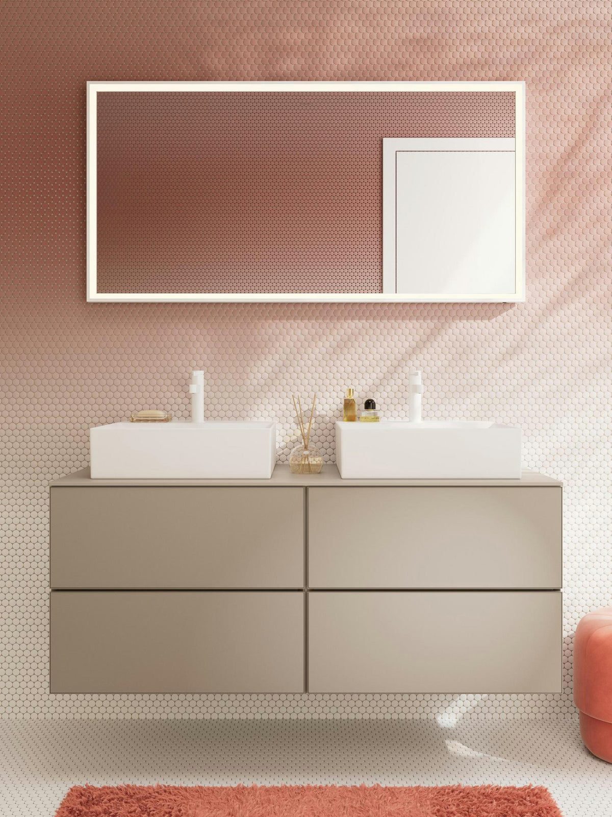 HANSGROHE Finoris Einhebel-Waschtischmischer 100 mit Push-Open Ablaufgarnitur, chrom