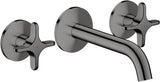 AXOR One 3-Loch Waschtischarmatur Unterputz 160 mm Kreuzgriff Chrom