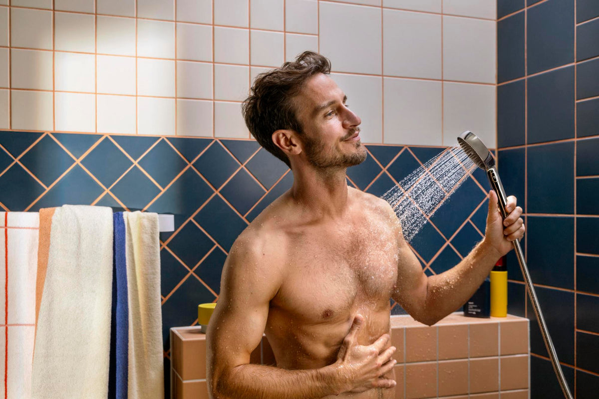 HANSGROHE Activera Select S 95 2jet EcoSmart Handbrause mit Booster, Chrom