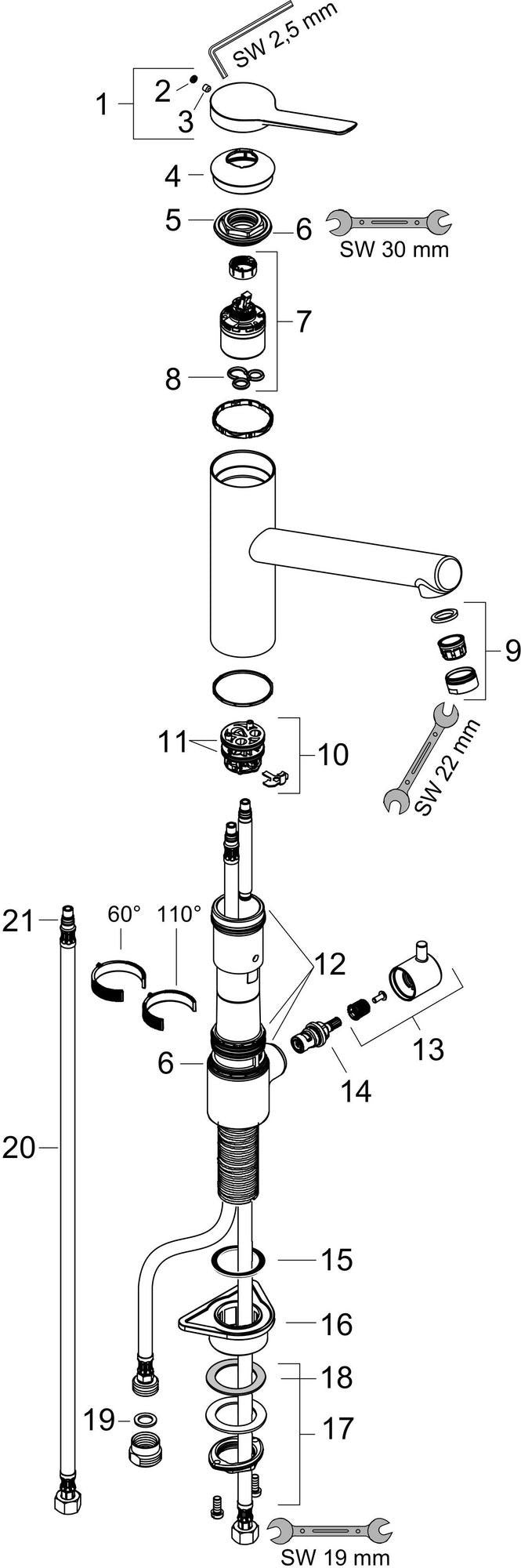 HANSGROHE Zesis M33 Einhebel-Spültischmischer mit CoolStart und Geräteabsperrventil, Chrom