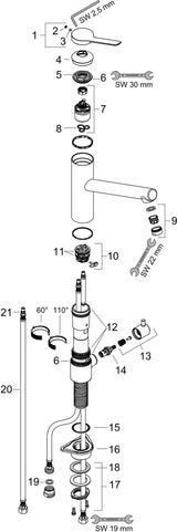 HANSGROHE Zesis M33 Einhebel-Spültischmischer mit CoolStart und Geräteabsperrventil, Chrom