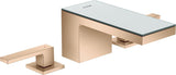 AXOR MYEDITION 3-Loch-Waschtischmischer 70 ohne Platte in polished gold optic – PowderRain