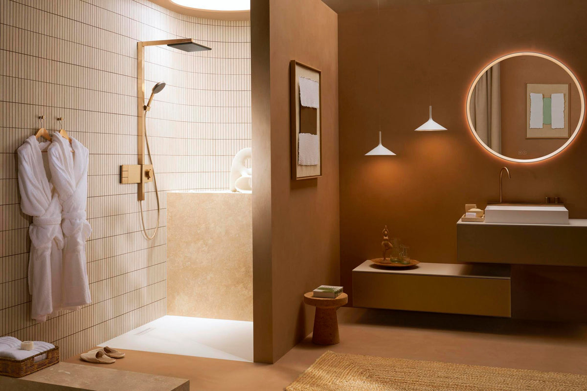 HANSGROHE Raindance Alive Q 210/340 2jet Duschsystem mit Thermostat – Schwarz