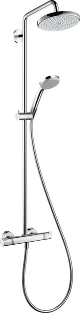 HANSGROHE Showerpipe Croma 220 AIR 1jet DN 15 EcoSmart Chrom mit Thermostat