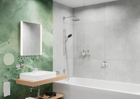HANSGROHE Kopfbrause Croma 220 AIR 1jet DN 15 EcoSmart – Chrom, 220 mm, RainAir
