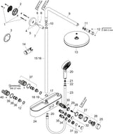 HANSGROHE Pulsify S Showerpipe 260 1jet mit Brausethermostat Chrom – Duschsystem