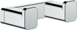 Hansgrohe AddStoris Doppelhaken Chrom – Wandmontage, verdeckte Befestigung, Metall