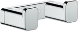 Hansgrohe AddStoris Doppelhaken Chrom – Wandmontage, verdeckte Befestigung, Metall