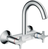 HANSGROHE Logis M32 Zweigriff-Küchenmischer Wandmontage Eco 1 Jet Chrom