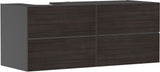HANSGROHE Xevolos E Waschtischunterschrank 1370 mm mattweiß/eiche dunkel, grifflos