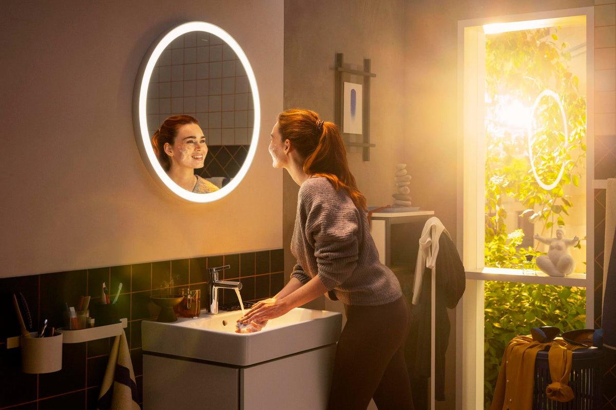 Hansgrohe Xanuia Q Waschtisch 600x480 mm weiß ohne Hahnloch mit Überlauf