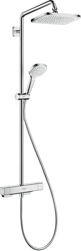 HANSGROHE Showerpipe Croma E 280 1jet Chrom mit Brausethermostat – Duschsystem