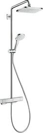 HANSGROHE Showerpipe Croma E 280 1jet EcoSmart 9 l/min Chrom mit Brausethermostat