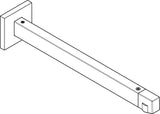 HANSGROHE Brausearm E 390 mm Chrom – Wandmontage mit Rosette