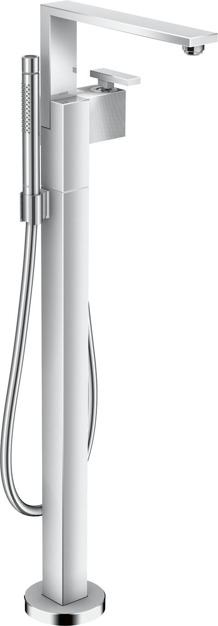 AXOR Edge Wannenmischer Fertigset zur Bodenmontage Diamantschliff chrom