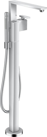 AXOR Edge Wannenmischer Fertigset zur Bodenmontage Diamantschliff chrom