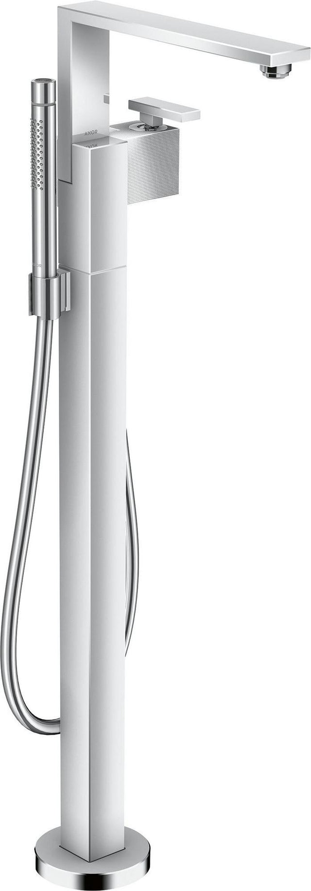AXOR Edge Wannenmischer Fertigset zur Bodenmontage Diamantschliff chrom
