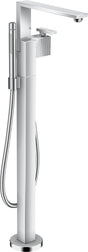AXOR Edge Wannenmischer Fertigset zur Bodenmontage Diamantschliff chrom