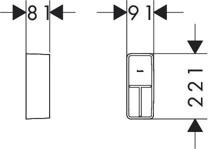 HANSGROHE IntraStoris Schubkasteninneneinteilung Basis Set 100/345 mattschwarz für Xelu & Xevolos