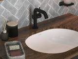HANSGROHE Unterbauwaschtisch Xuniva U 450x350mm weiß ohne Hahnloch mit Überlauf