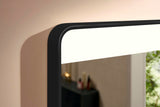 Hansgrohe Xarita Lite Q Spiegel 360 mm mit horizontaler LED-Beleuchtung, mattschwarz