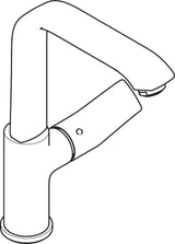 HANSGROHE Metris Einhebel-Waschtischmischer 230 chrom mit Push-Open Ablaufgarnitur DN 15