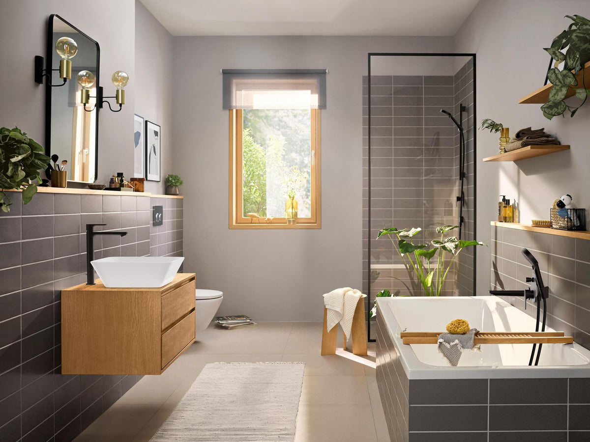 HANSGROHE Rebris E 240 Einhebel-Waschtischmischer CoolStart EcoSmart mit Zugstangen-Ablaufgarnitur chrom