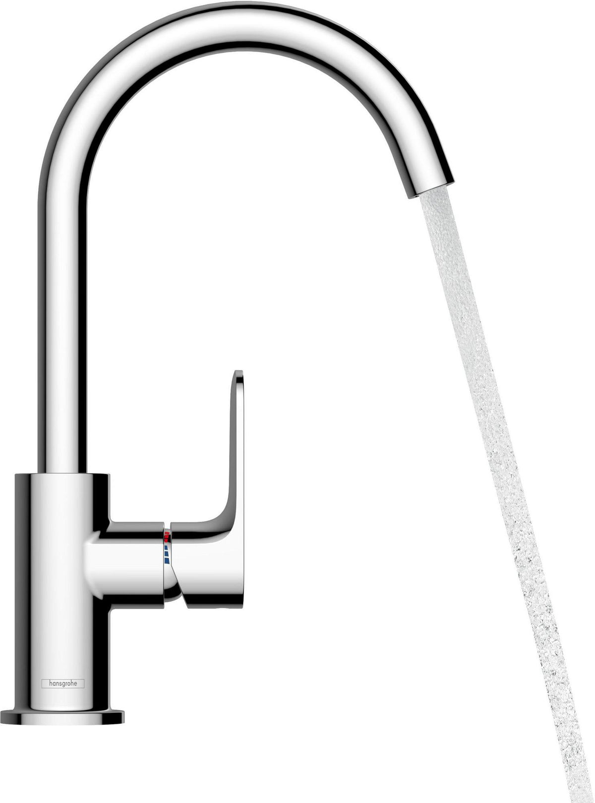 Hansgrohe Rebris S 210 Einhebel-Waschtischmischer mit Schwenkkopf und Zugstangen-Ablaufgarnitur, Chrom