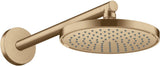 AXOR Kopfbrause 220 1jet chrom – Rain-Strahl, 220 mm, Wand- oder Deckenmontage