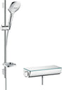 HANSGROHE Ecostat Select Combi 3jet Brausekombi mit Unica'S Puro Stange, 650 mm, Chrom