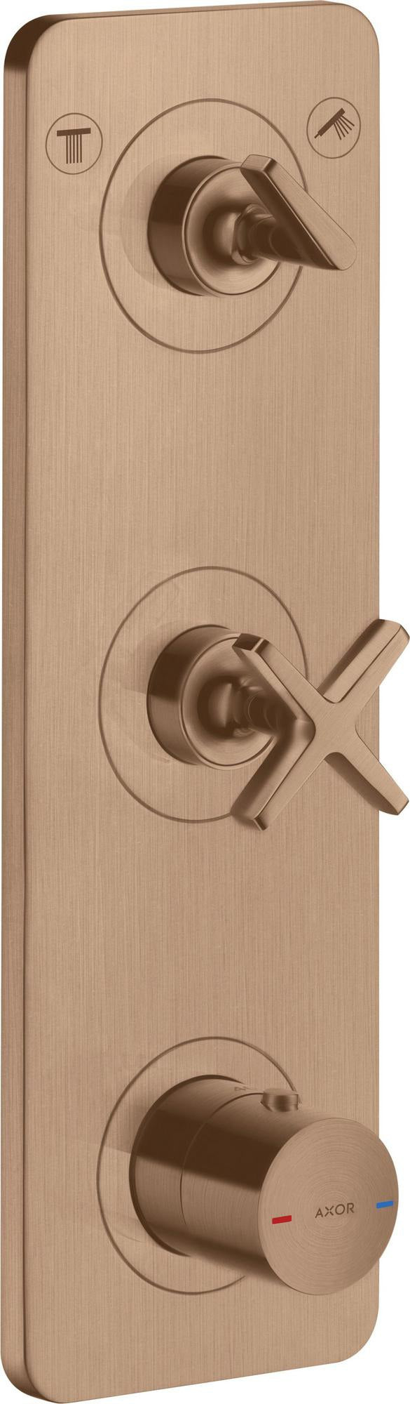 AXOR Citterio E Thermostatmodul DN20 für 2 Verbraucher – Chrom, 380x120 mm