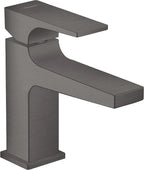 schwarz chrom / mit Zungengriff / gebürstet
