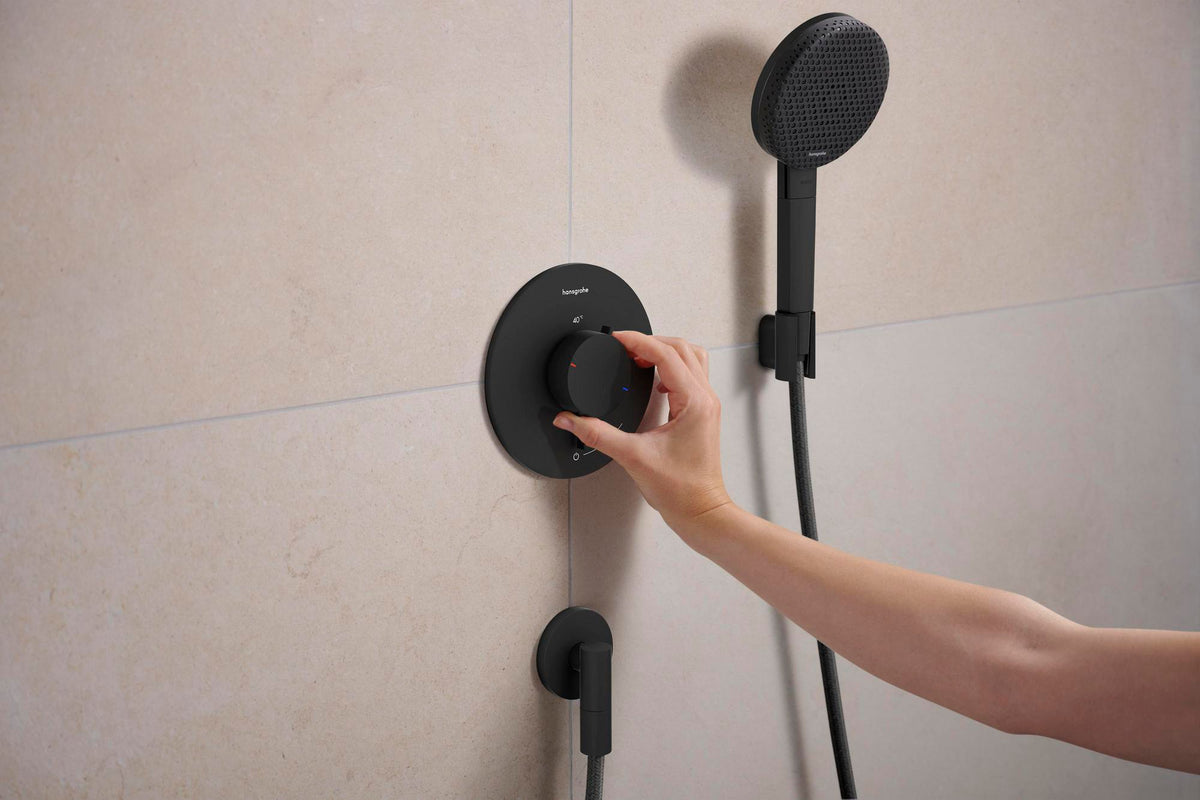 HANSGROHE Porter Fine Brausehalter – Wandhalterung aus Metall für konische Brauseschläuche