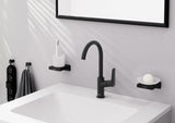 HANSGROHE AddStoris Glashalter Wandmontage Chrom – Mattglas Zahnputzbecher-Halter mit verdeckter Befestigung