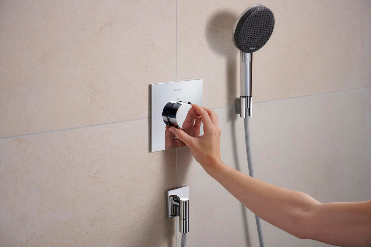 HANSGROHE Porter Fine Brausehalter – Wandhalterung aus Metall für konische Brauseschläuche